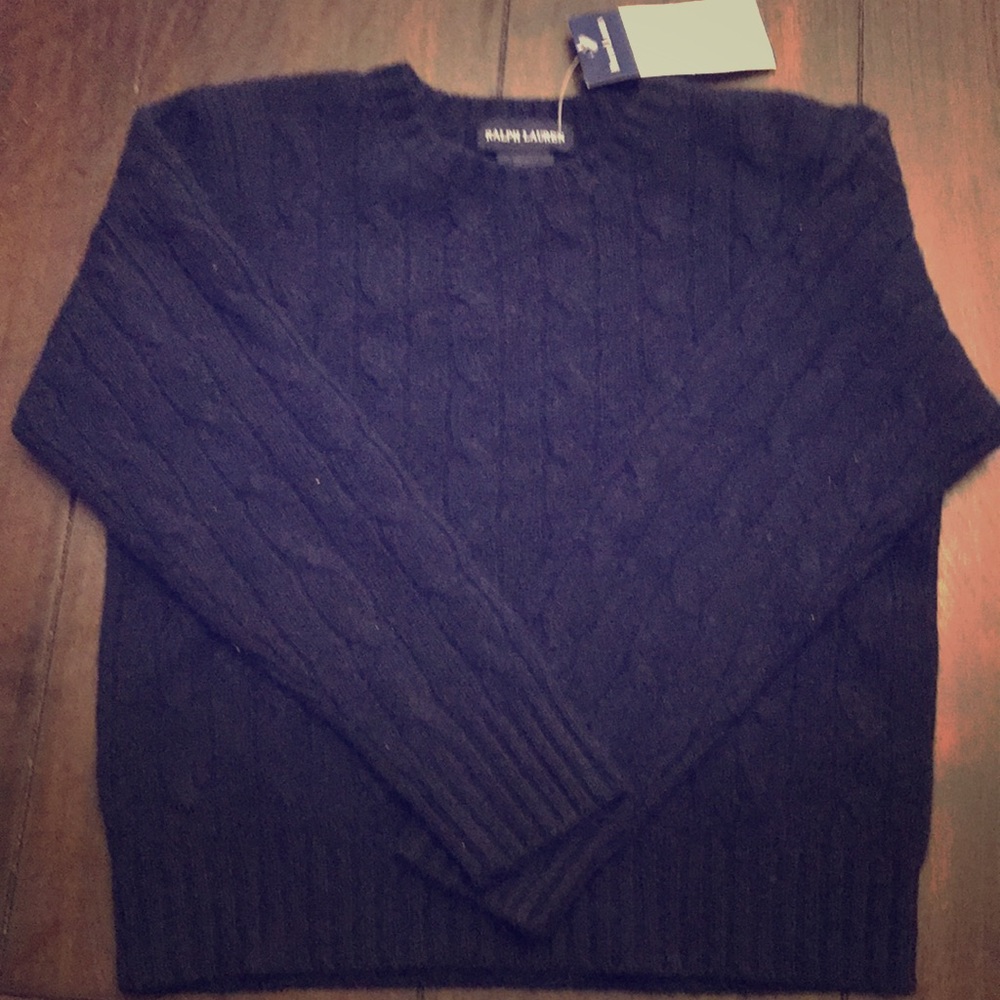Ralph Lauren dark navy blue cashmere sweaters